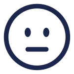Expressionless Circle SVG Icon